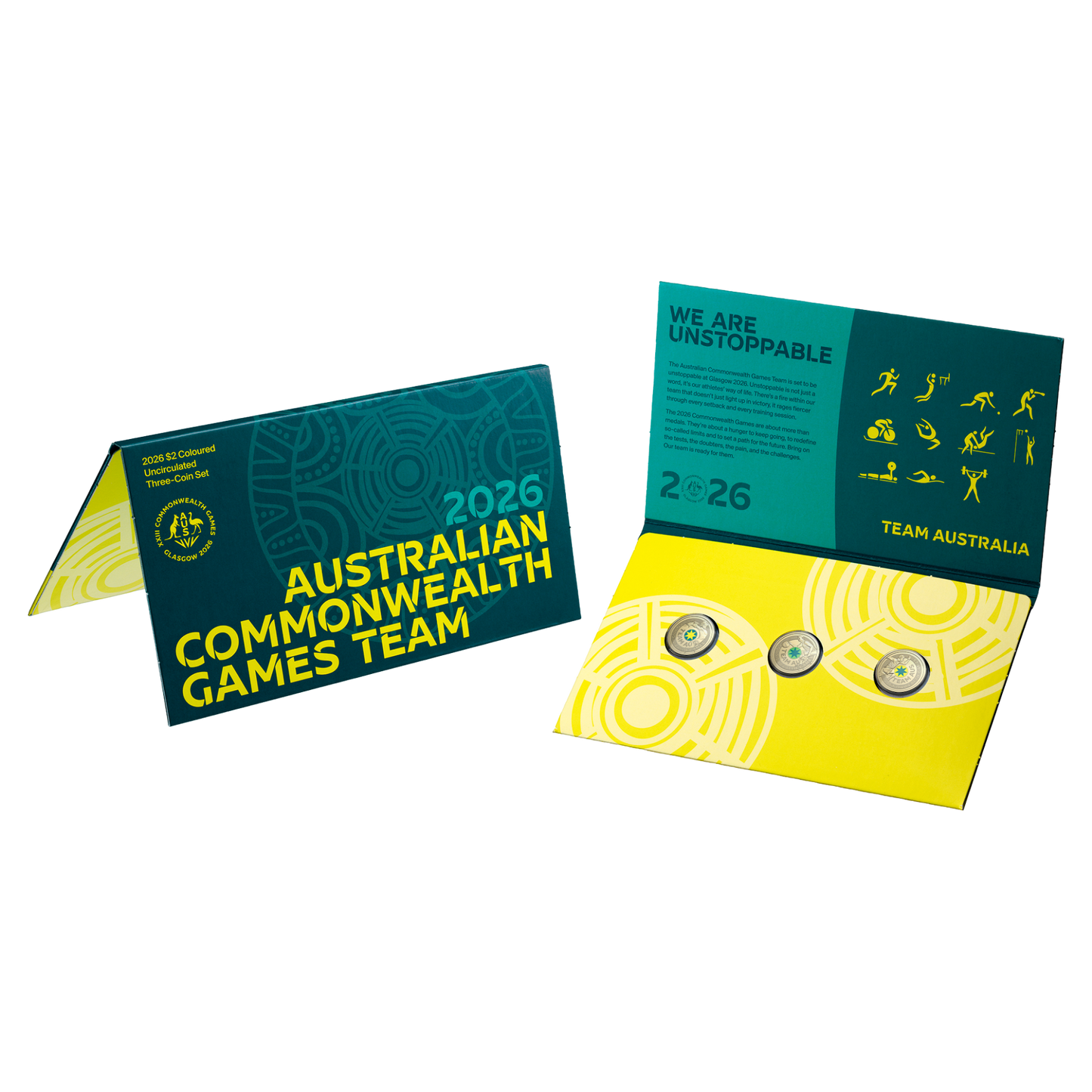 Celebrate the 2026 Commonwealth Games with the $2 Three-Coin Set