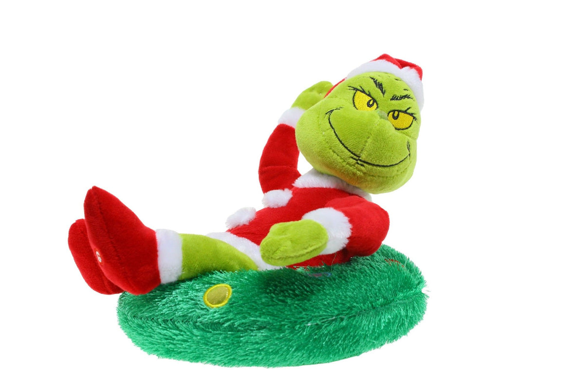 Grinch on a Spinning Wreath
