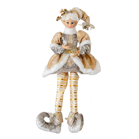 Christmas Elf Girl Large in Champagne