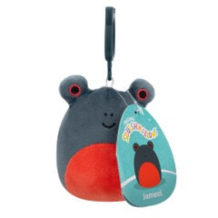 Squishmallow 3.5inch Clip-on Jameel the Dark Blue Frog