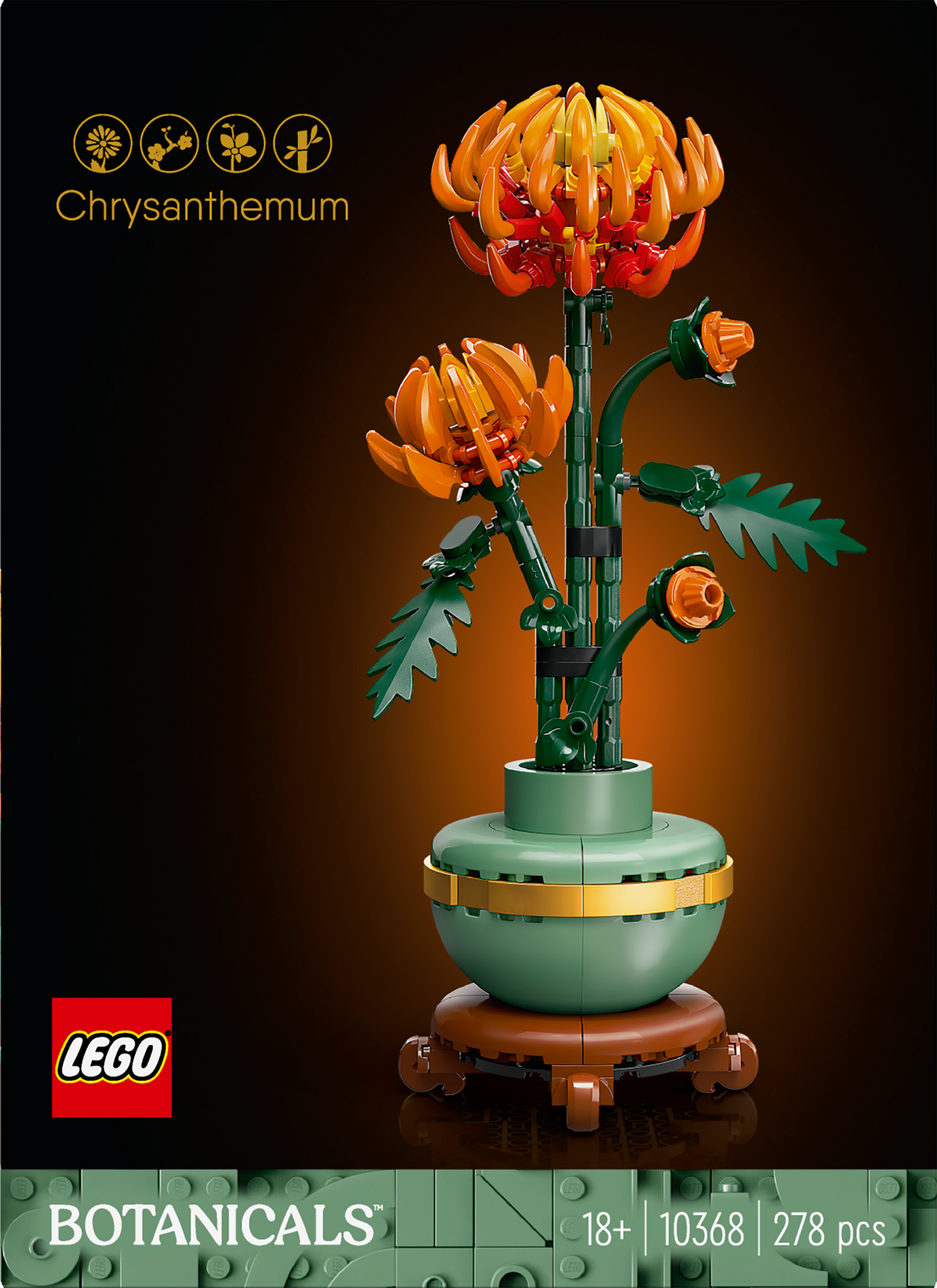 LEGO® Botanicals Chrysanthemum Flower Decor Building Set 10368