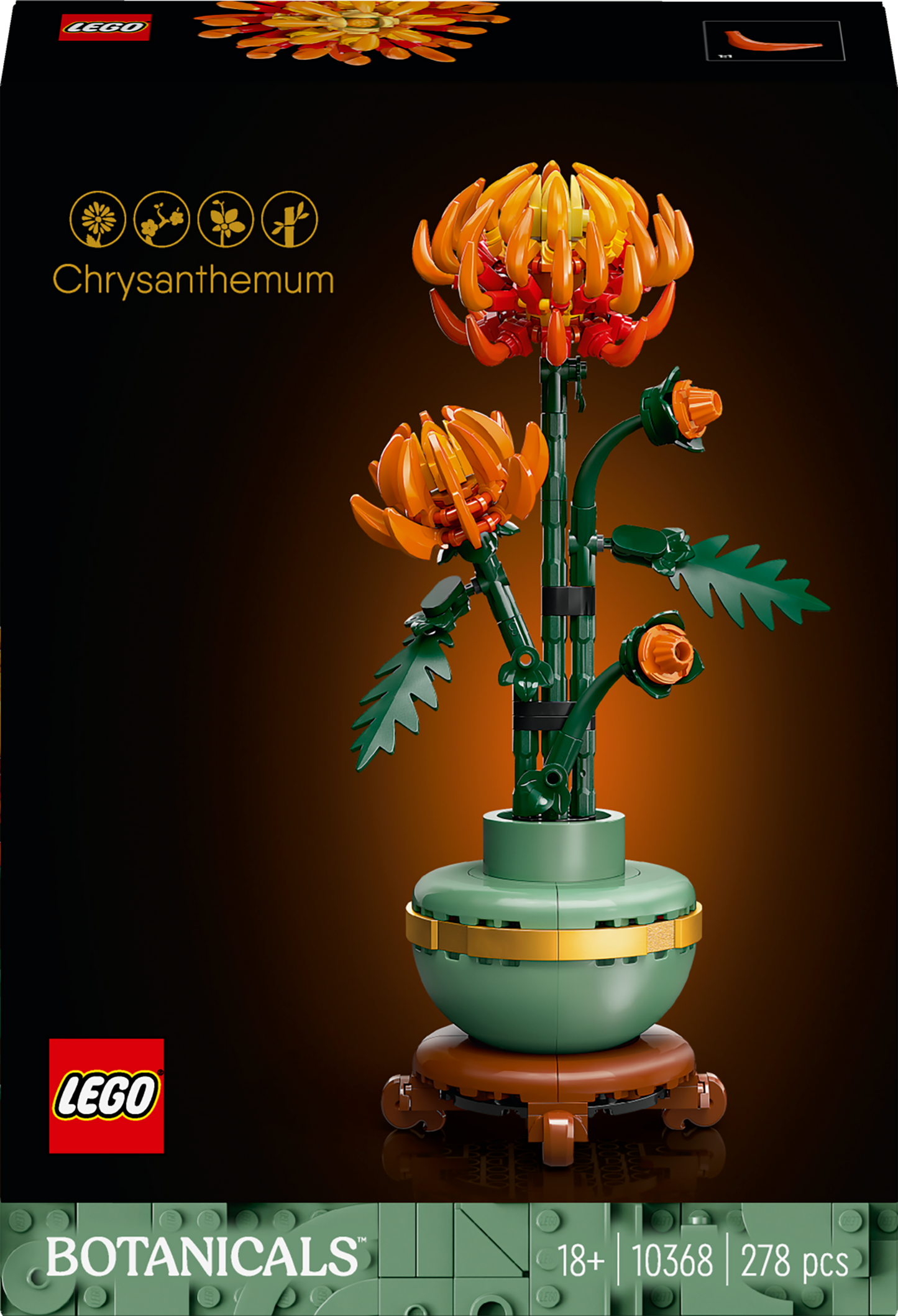 LEGO® Botanicals Chrysanthemum Flower Decor Building Set 10368