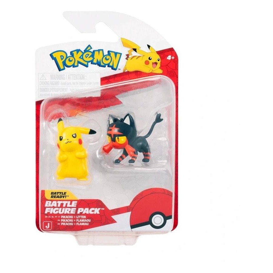 Pokemon Battle Figure Pack Pikachu + Litten