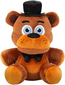 Jazwares Five Nights at Freddy’s Classic Freddy Plush - 8-Inch Stuffie with Soft Material and Glow-in-The-Dark Eyes