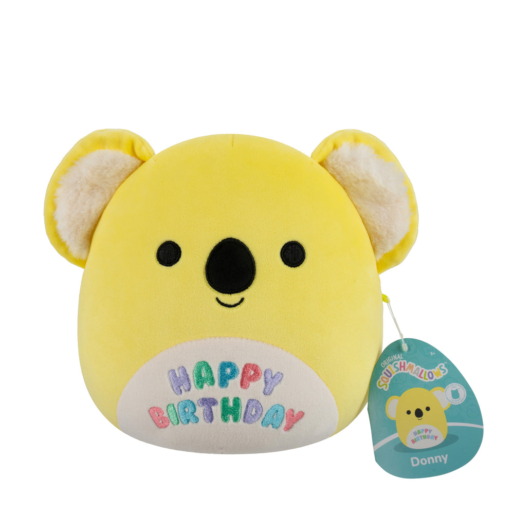Squishmallows 7.5" - Celebration Donny the Koala with Happy Birthday Message 