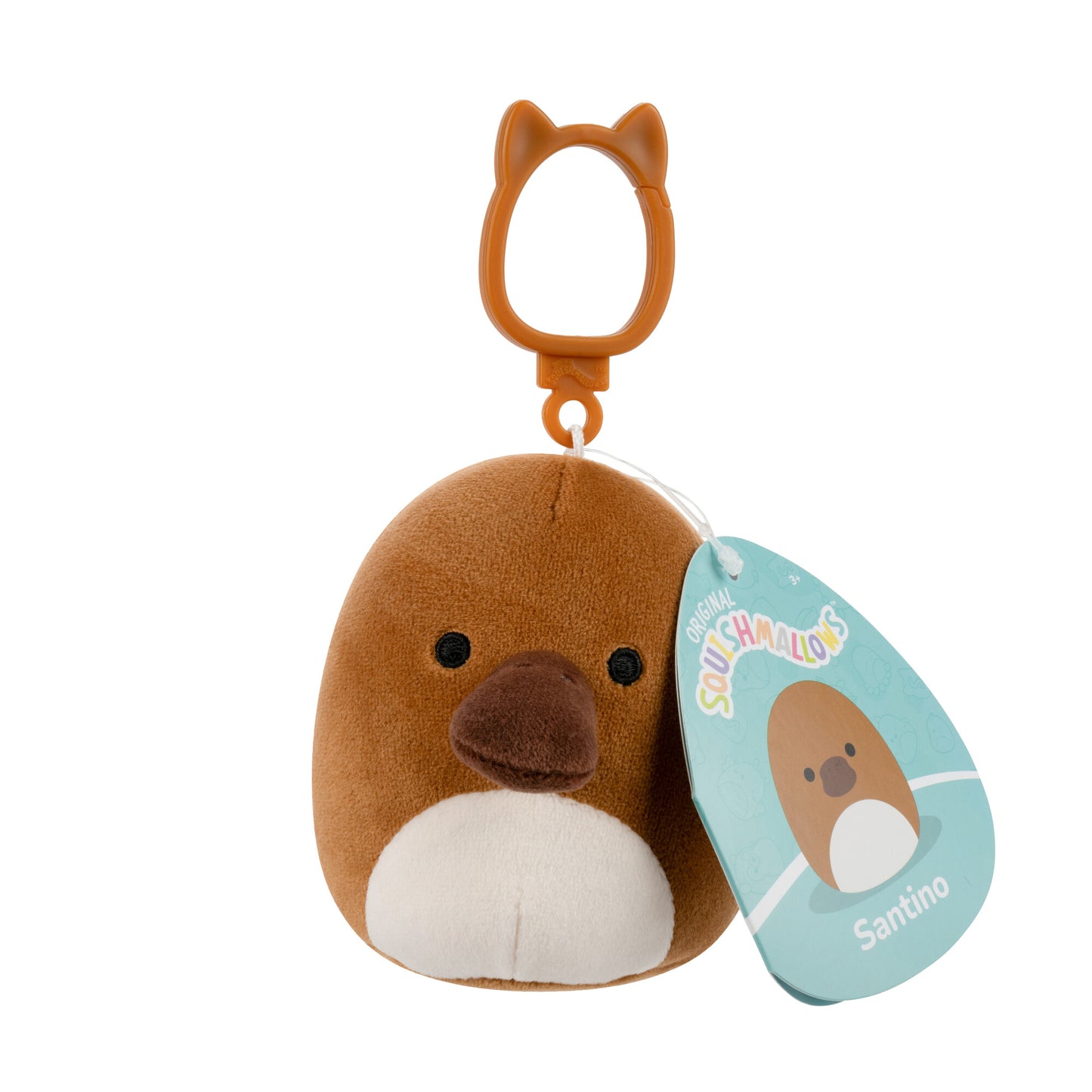 Squishmallow 3.5"  Clip On Little Plush - Santino Platypus