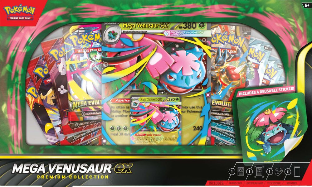 
                      
                        Pokémon TCG: Mega Venusaur ex Premium Collection
                      
                    