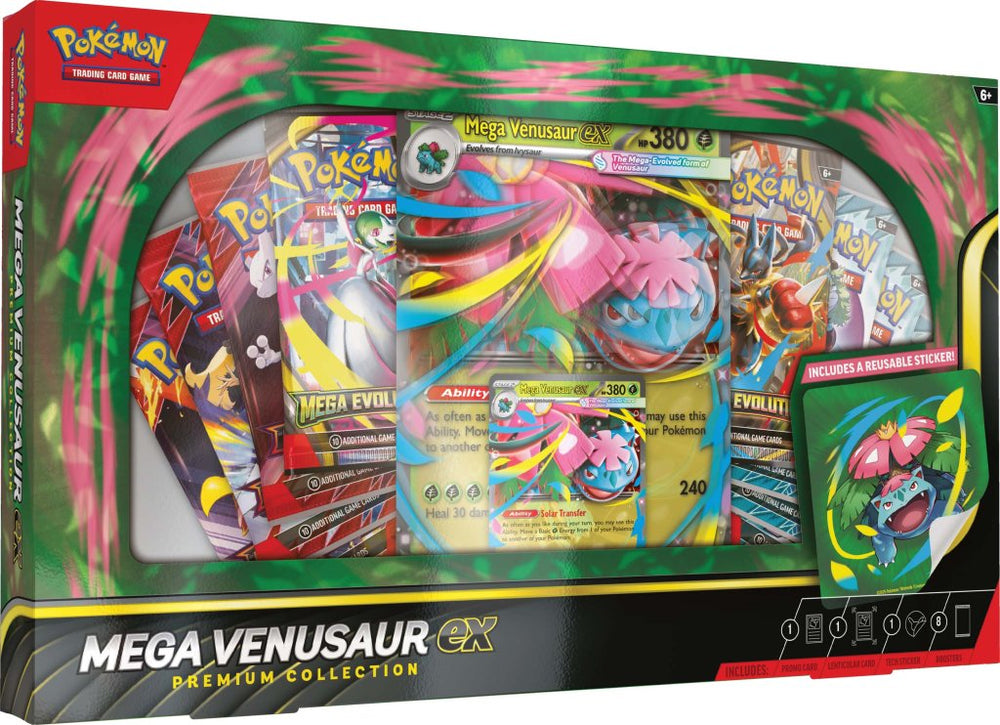
                      
                        Pokémon TCG: Mega Venusaur ex Premium Collection
                      
                    