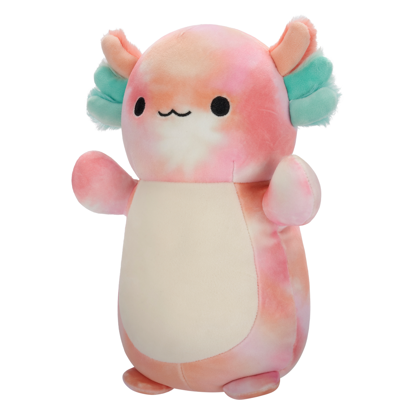 Squishmallows 10" HugMees Plush - Aksel the Peach Tie-Die Axolotl
