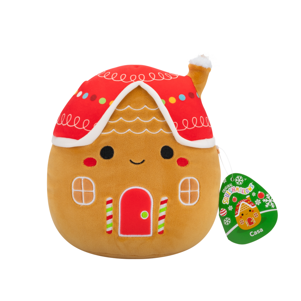 Squishmallow 7.5inch Christmas Casa the Gingerbread House