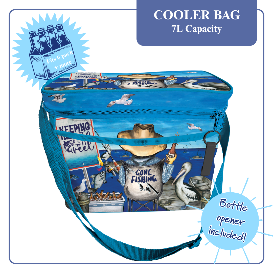 Cooler Bag Happy Hour Gone Fishing