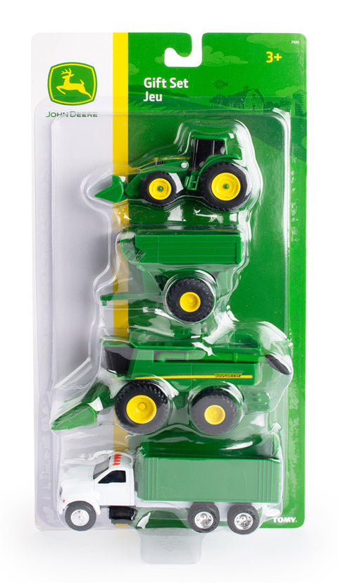 John Deere Childrens 4 Piece Vehicle Carded Set 