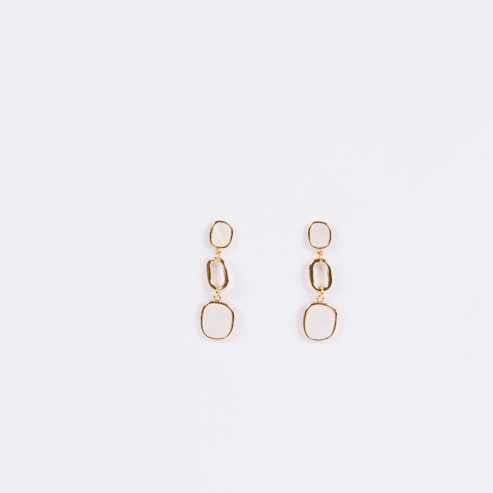 Holiday Trading Co Earrings "Rocky" White