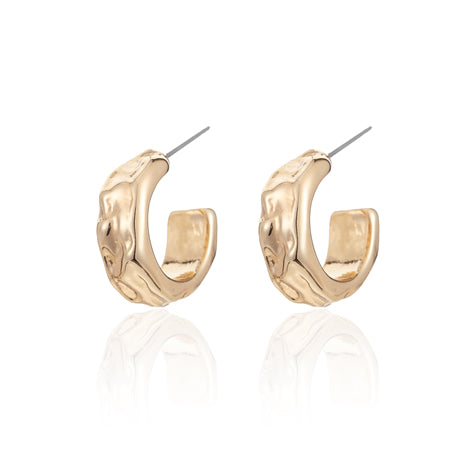 Amore Earrings Gold Hoops