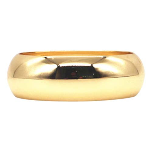 Bangle Convex metal in Gold