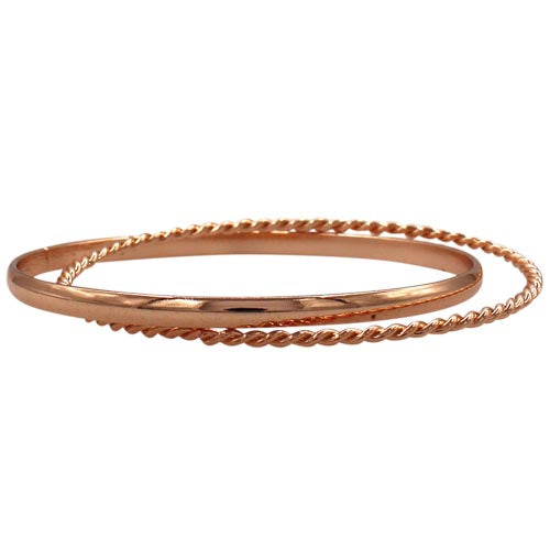 Bangle Thick round in Rose Gold