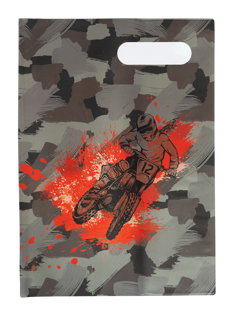 Book Cover A4 Camo Biker 2