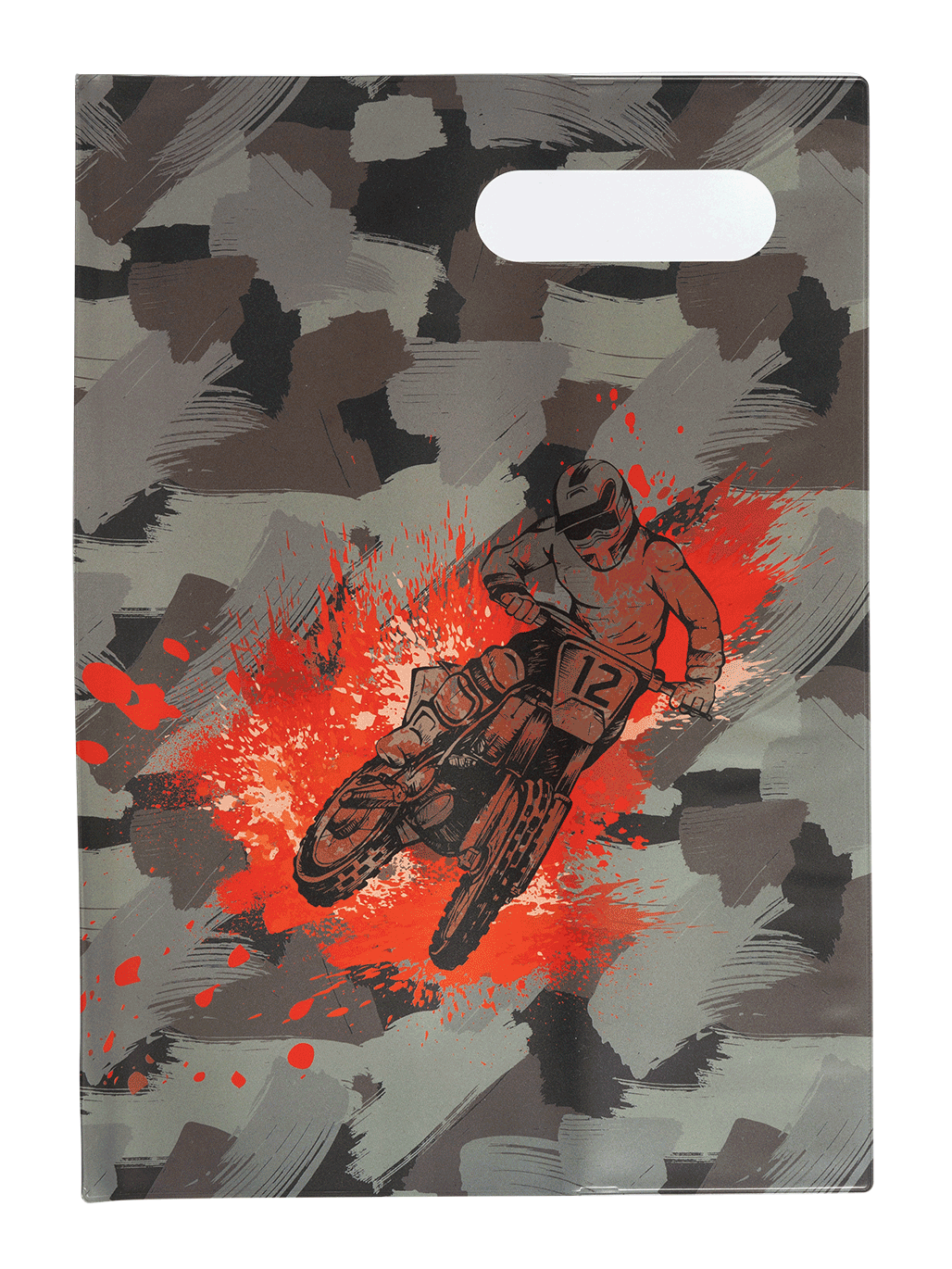 Book Cover A4 Camo Biker 2