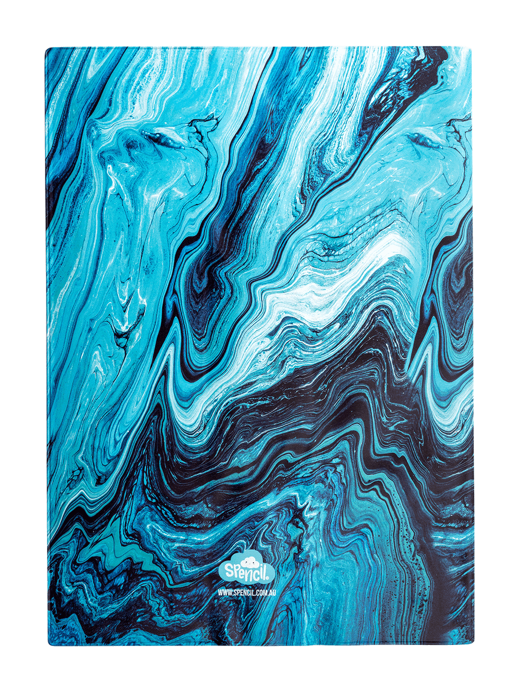 Book Cover A4 Ocean Marble 2