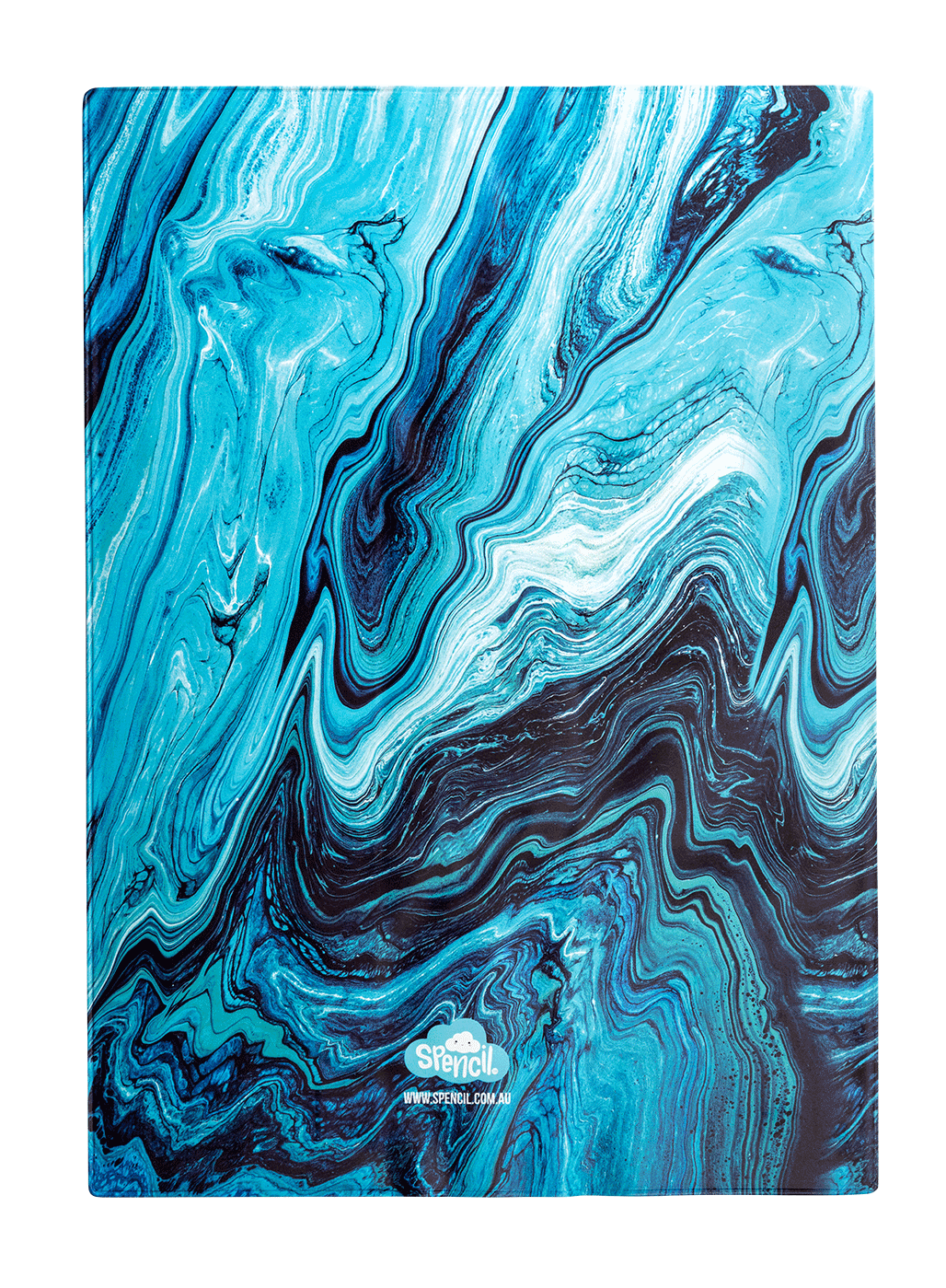 Book Cover A4 Ocean Marble 2