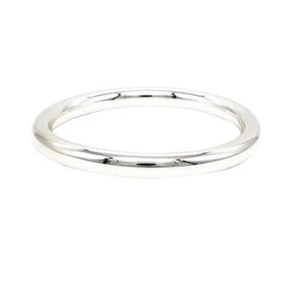Bangle Medium Round Silver