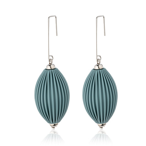 Earrings Teal Blue Large drop 