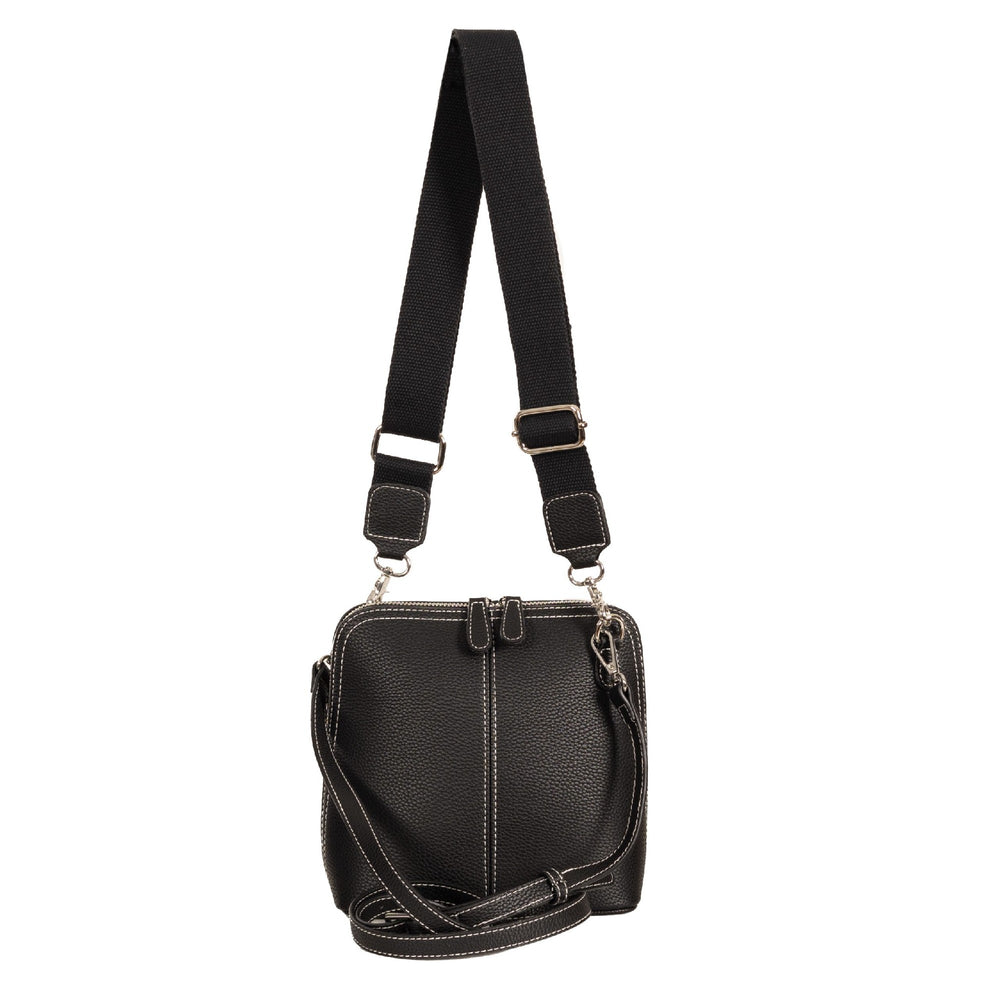 Handbag Bianca with 2 Straps - Black