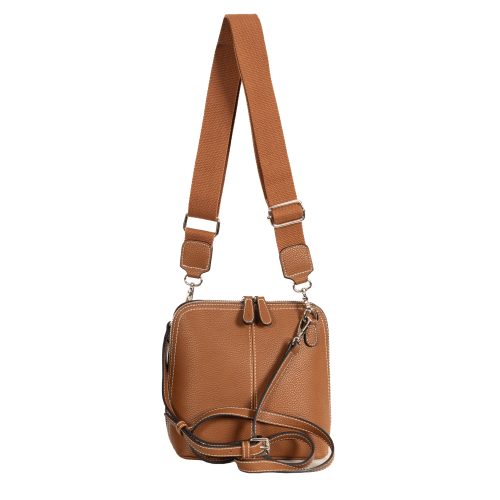 Handbag Bianca with 2 Straps - Tan