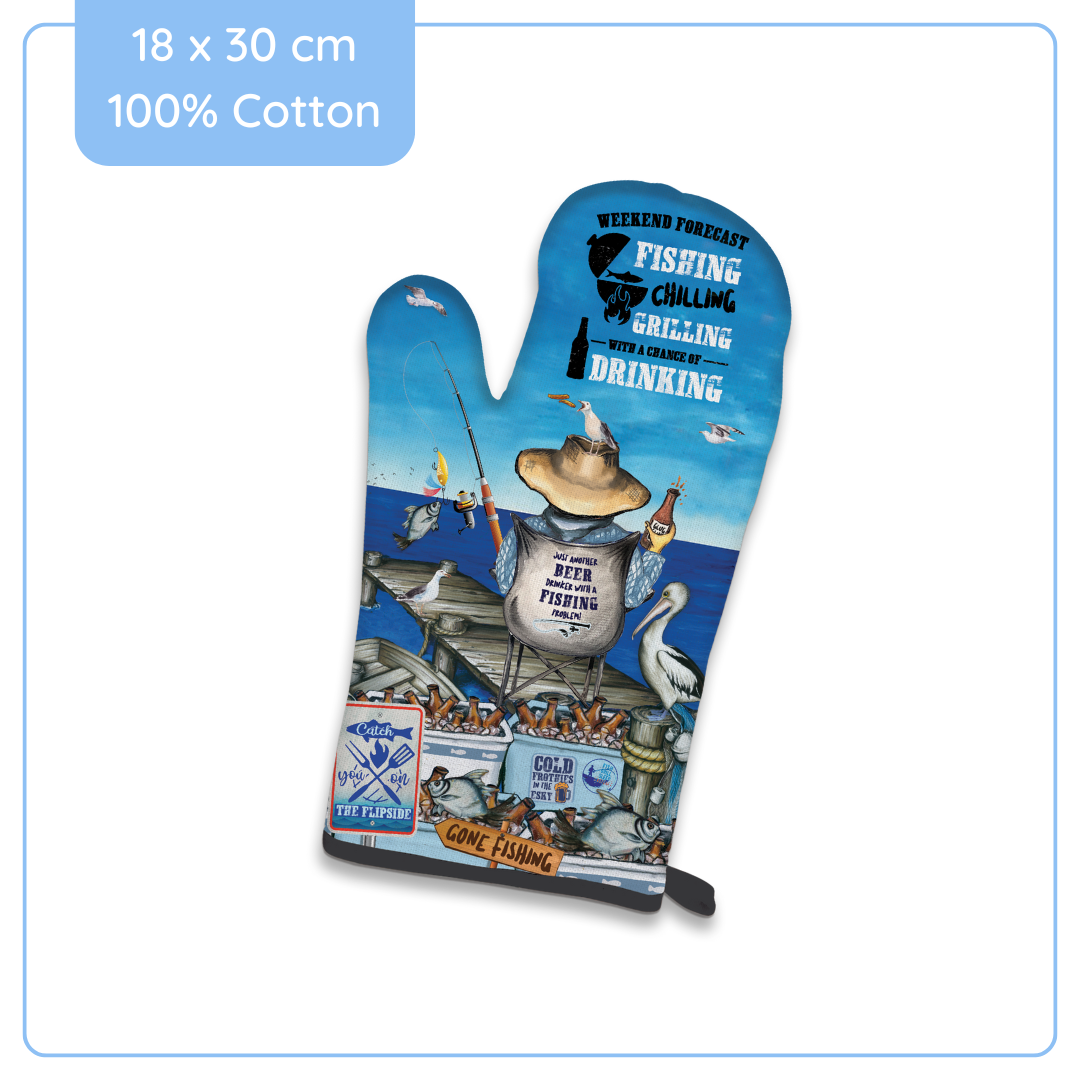 BBQ Mitt 100% Cotton Good Catch 