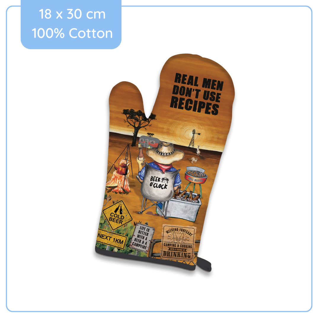 BBQ Mitt 100% Cotton Campfire Recipes