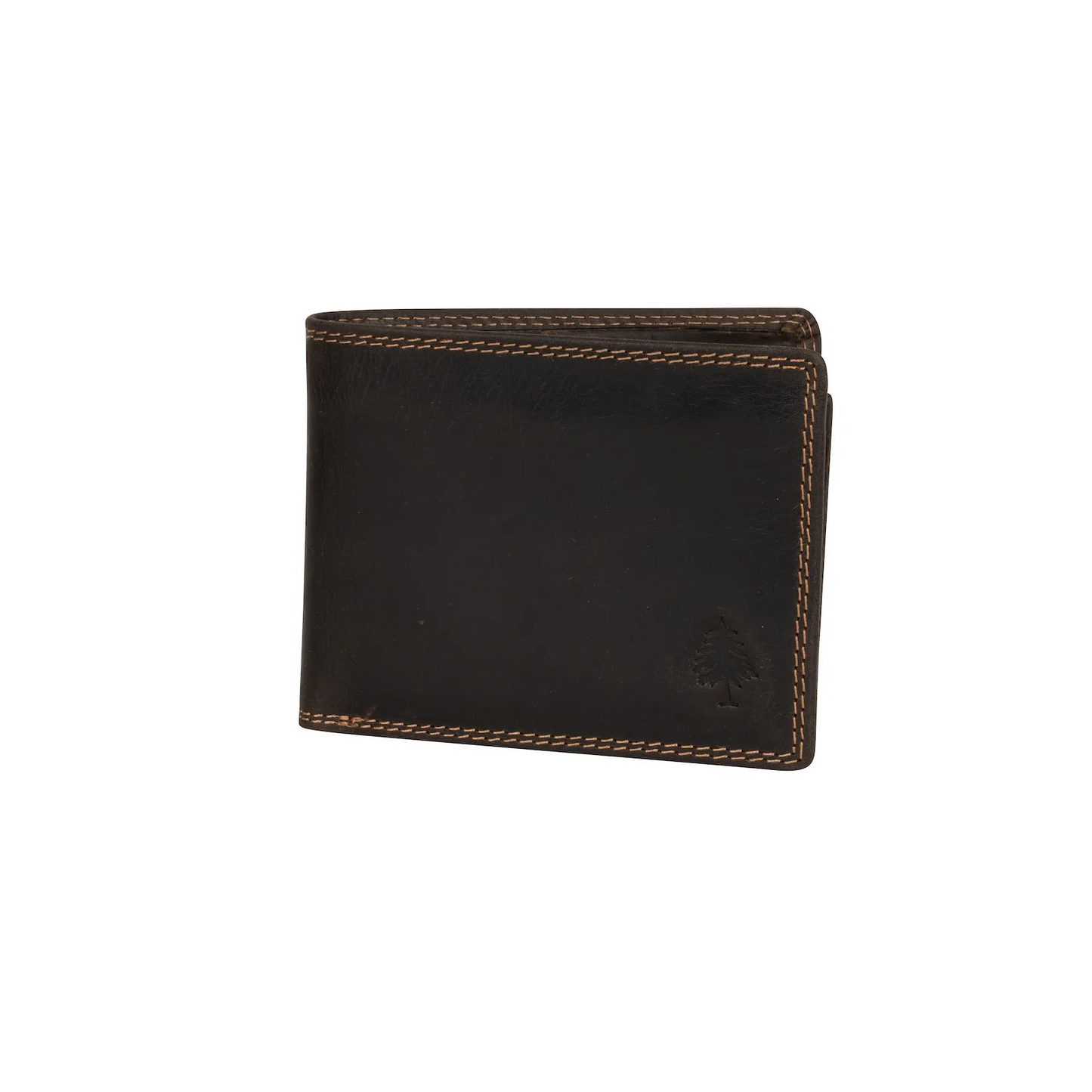 Wallet Mens Greenwood Leather in Brown
