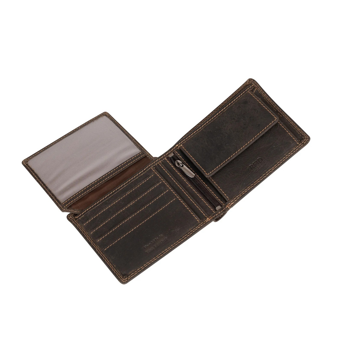 Wallet Mens Greenwood Leather in Brown