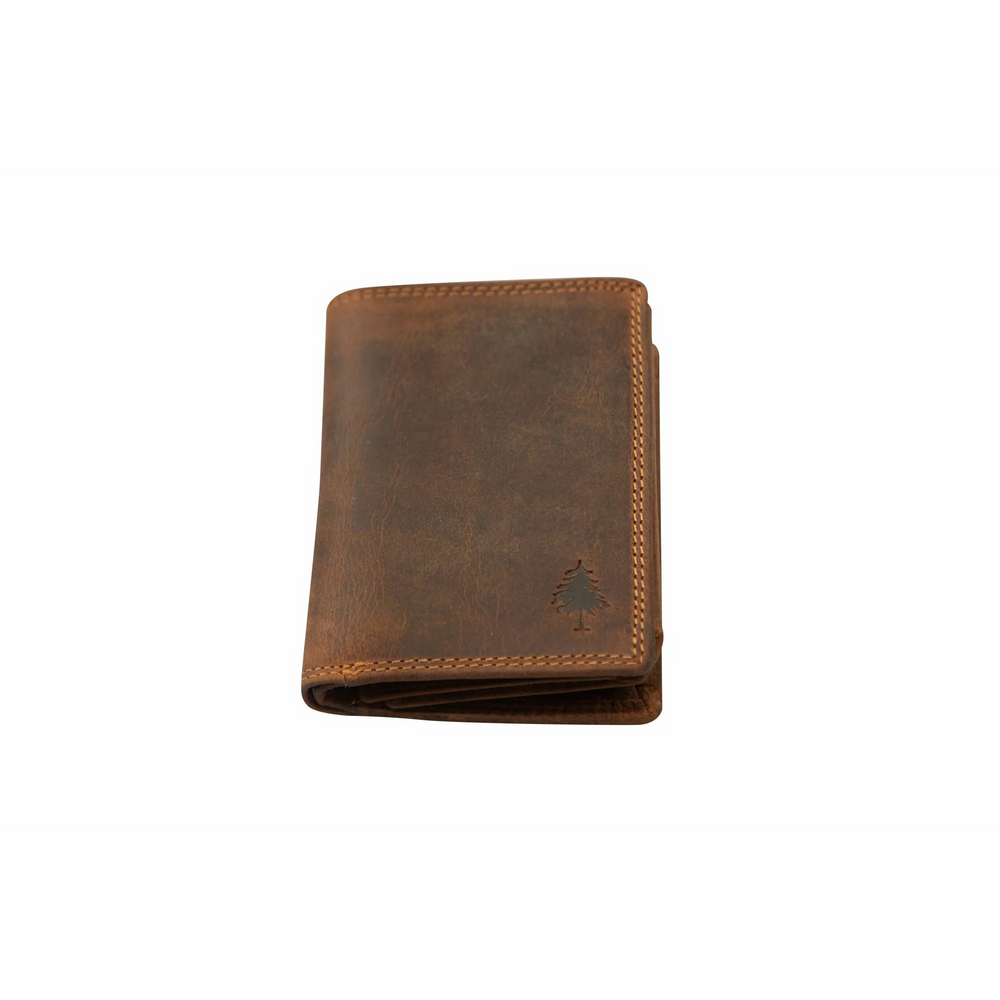 Wallet Mens Greenwood Leather in Brown - RFID Safe 3