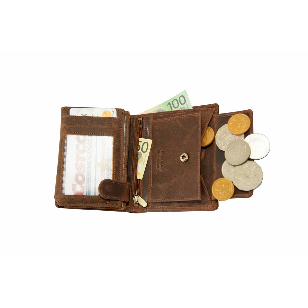 
                      
                        Wallet Mens Greenwood Leather in Brown - RFID Safe 3
                      
                    