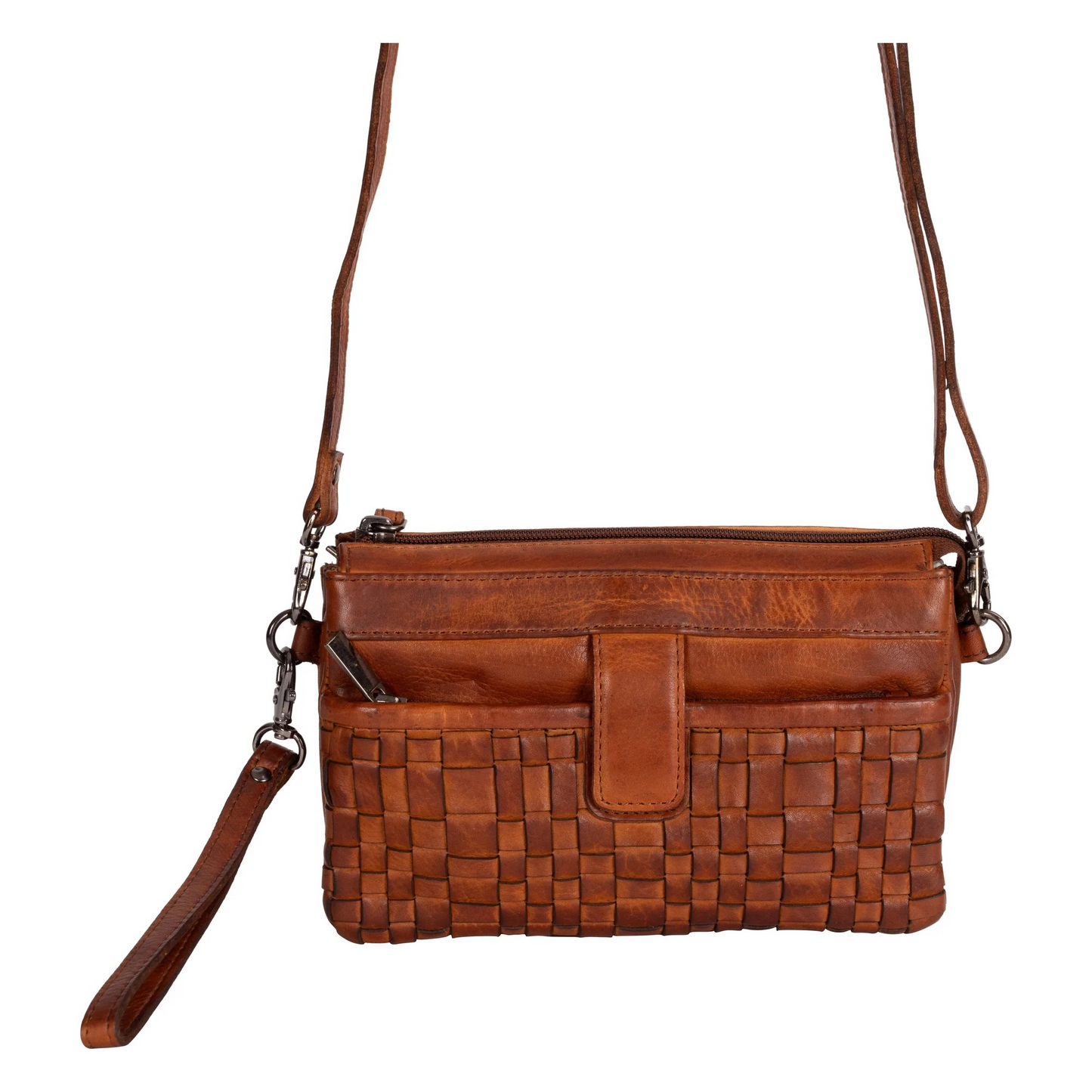 Shoulder Bag Greenwood Leather in Cognac