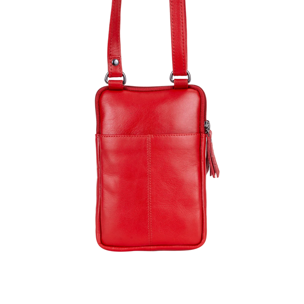 
                      
                        Shoulder Bag Greenwood Leather in Red - Oslo
                      
                    