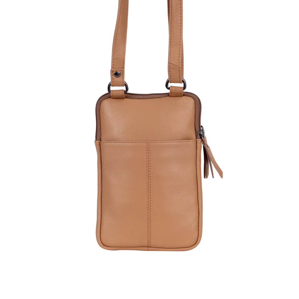 Shoulder Bag Greenwood Leather in Tan - Oslo