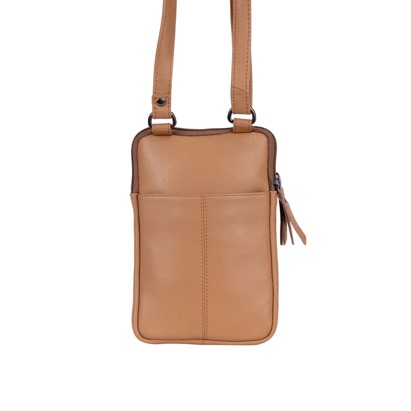 Shoulder Bag Greenwood Leather in Tan - Oslo