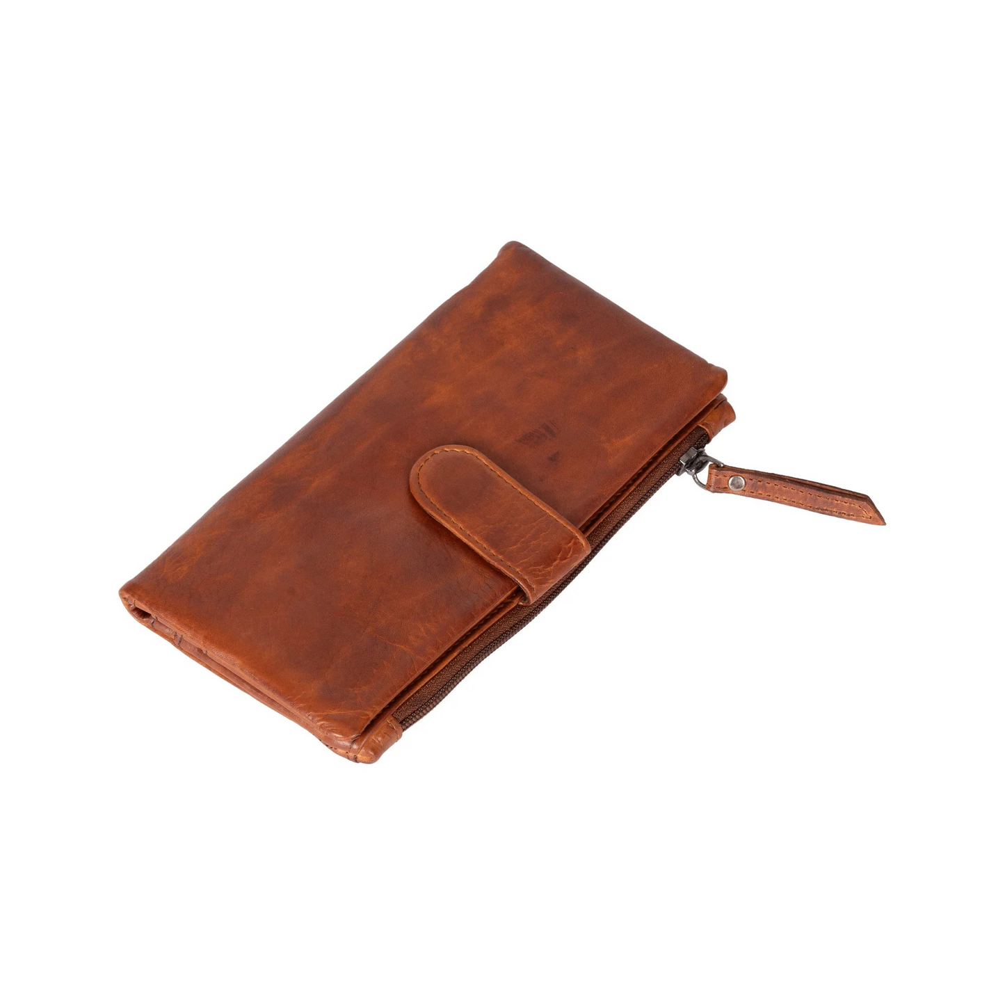 Wallet Greenwood Leather in Cognac - Katie