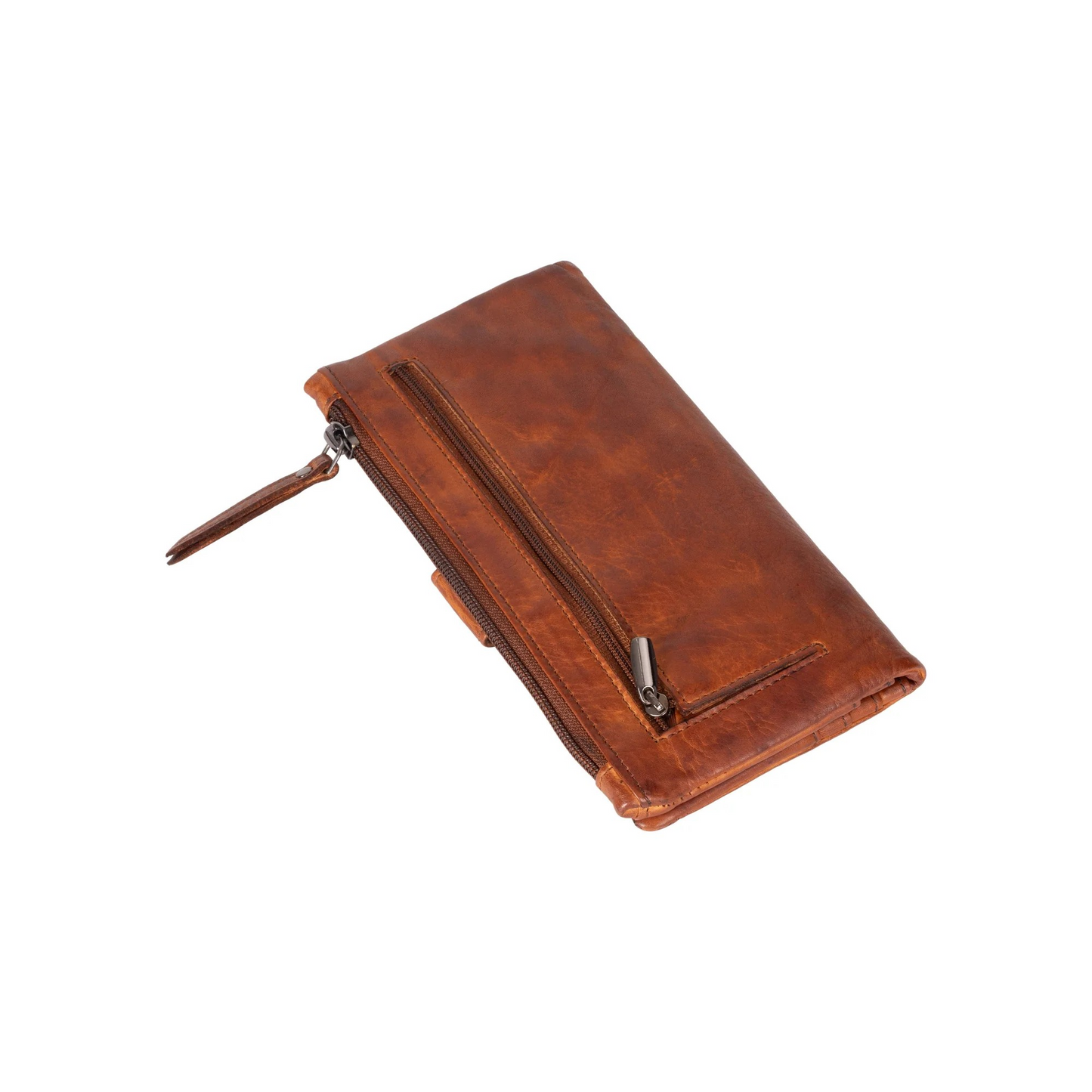 Wallet Greenwood Leather in Cognac - Katie