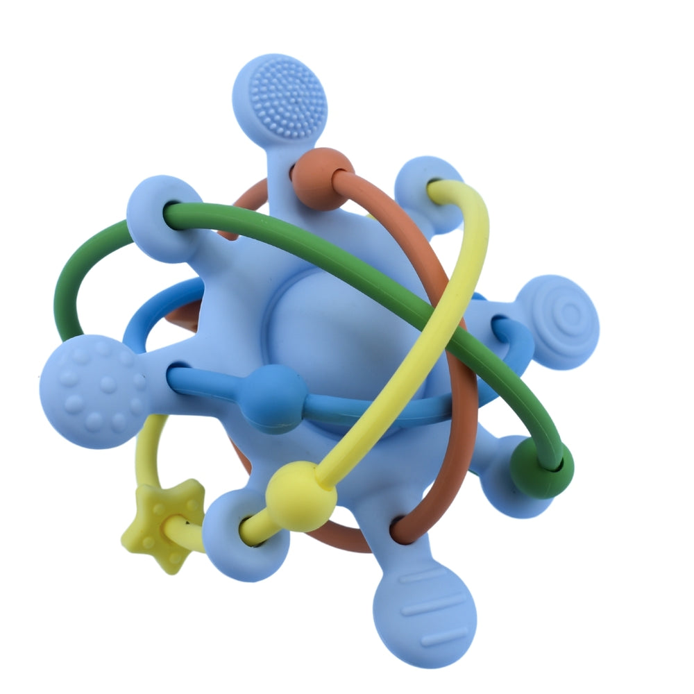 
                      
                        Silicone Sensory Space Rattle Teether Blue
                      
                    