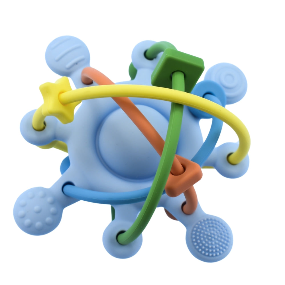 
                      
                        Silicone Sensory Space Rattle Teether Blue
                      
                    