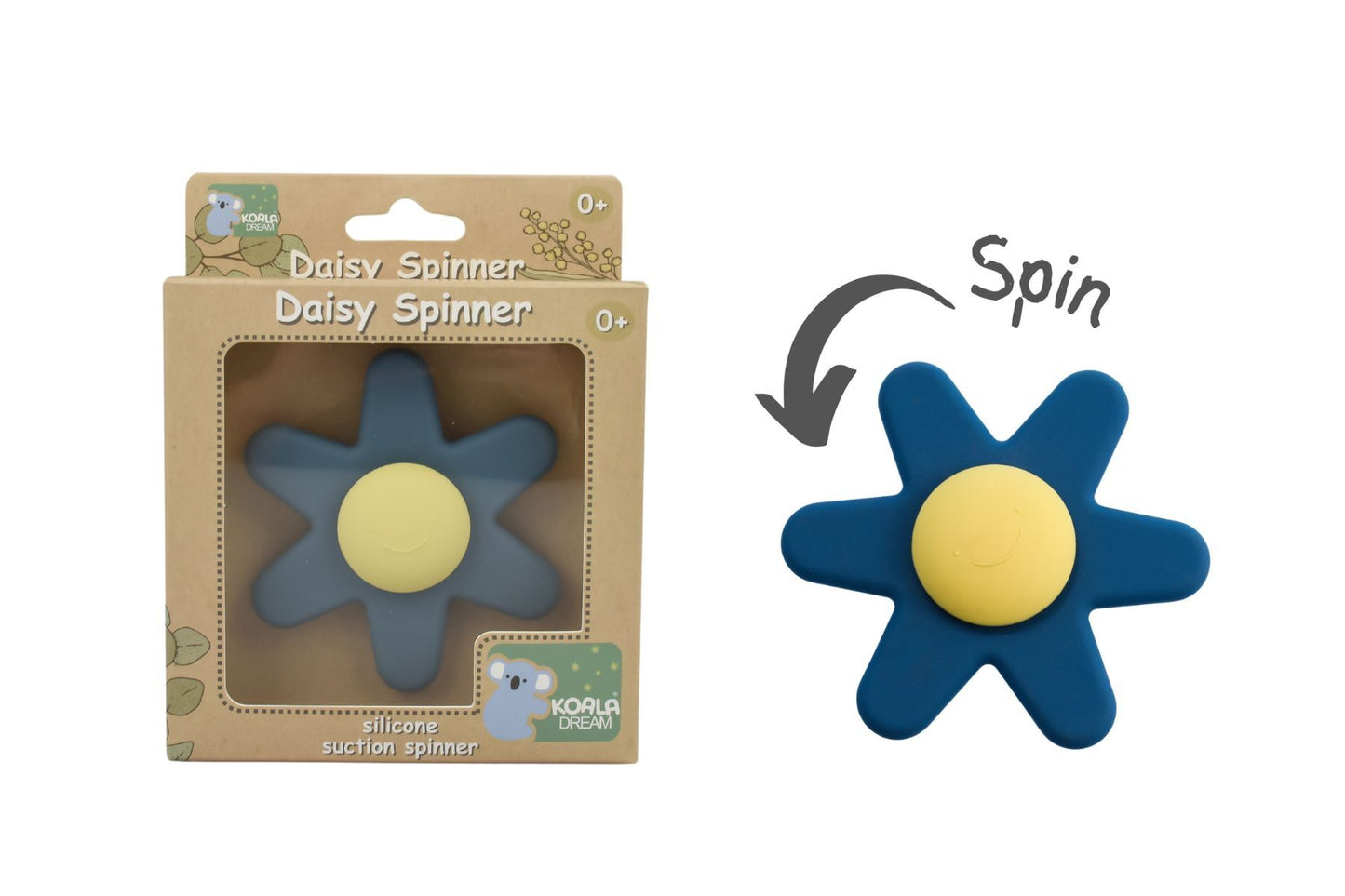Silicone Daisy Spinner in Blue