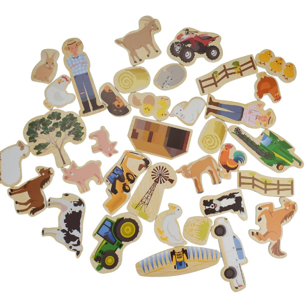 Fridge Friends Aussie Farm Magnets 35pcs