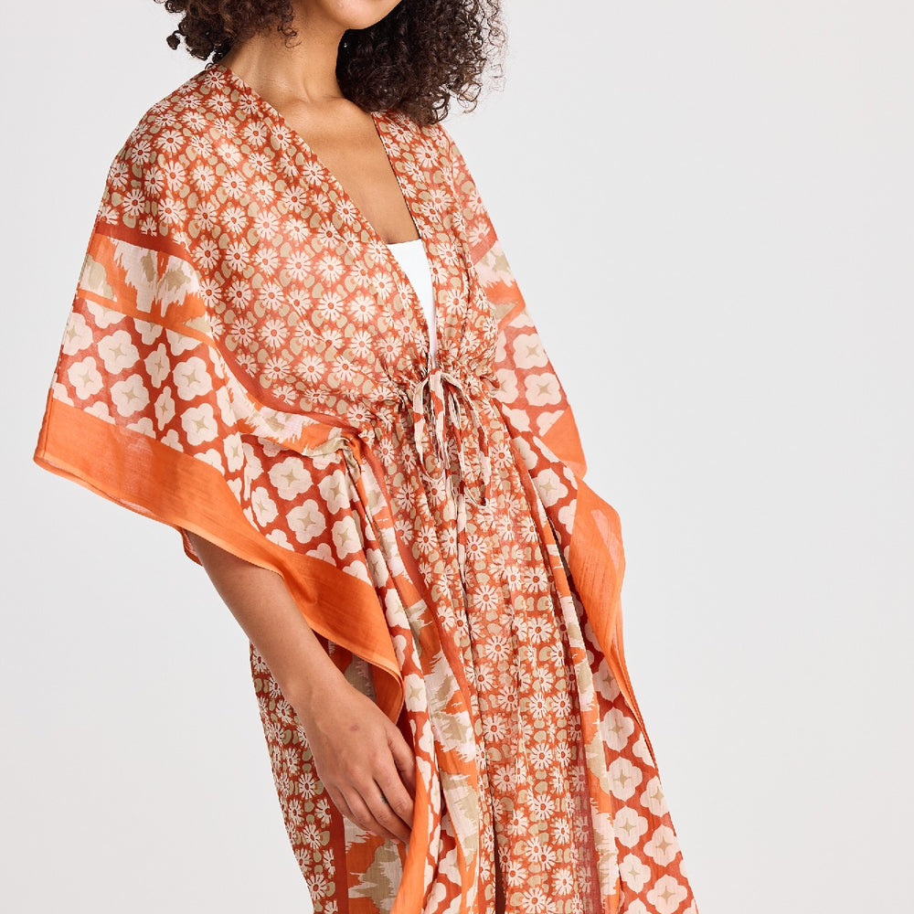 
                      
                        Asta Long Kaftan - Rust Floral
                      
                    