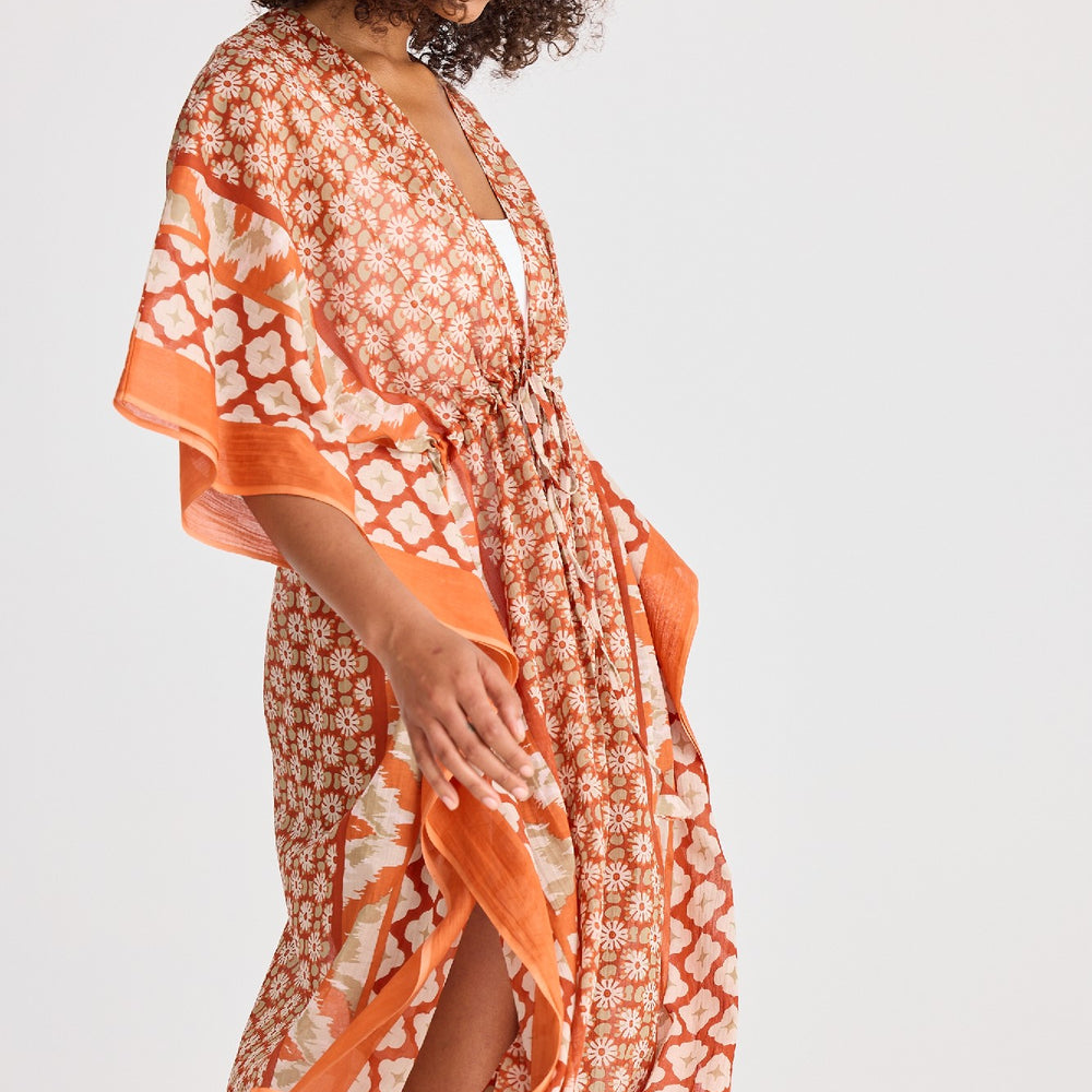 
                      
                        Asta Long Kaftan - Rust Floral
                      
                    
