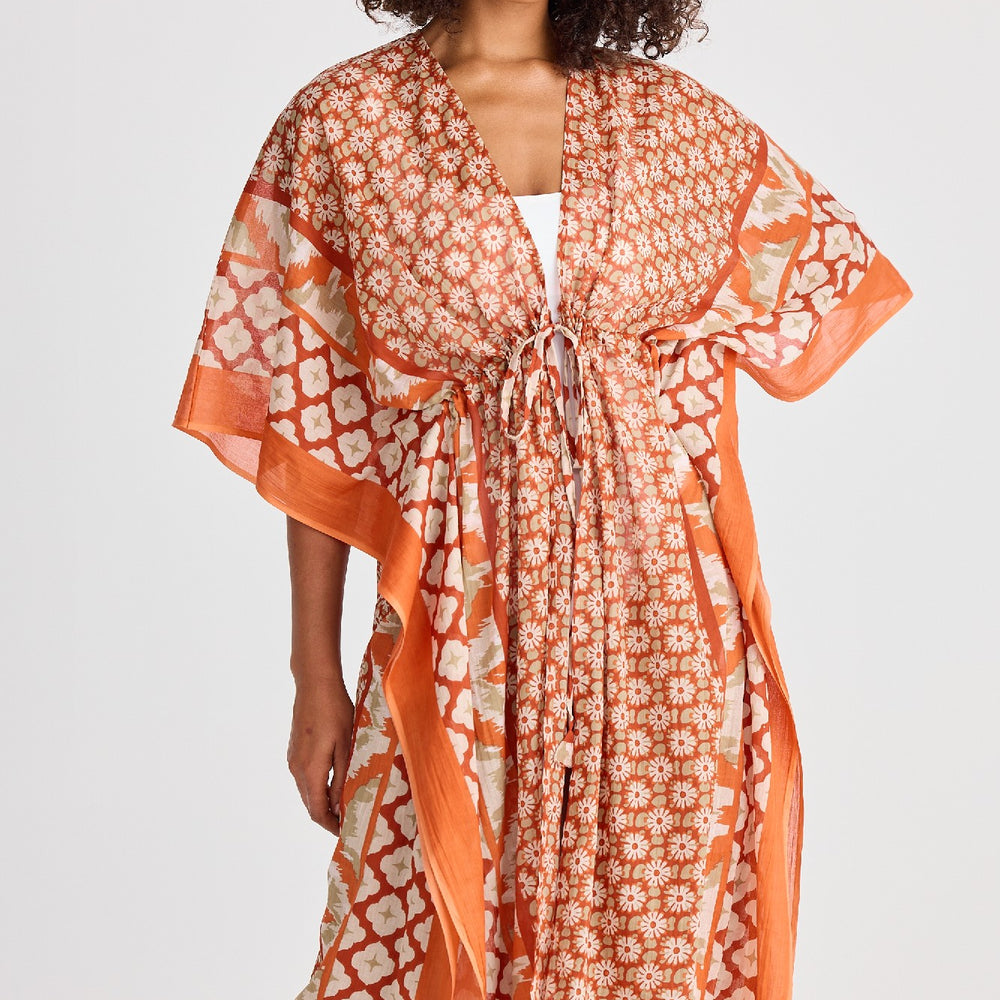 
                      
                        Asta Long Kaftan - Rust Floral
                      
                    