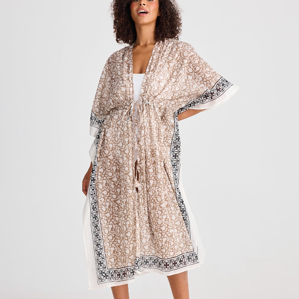 Asta Long Kaftan - Taupe Inca