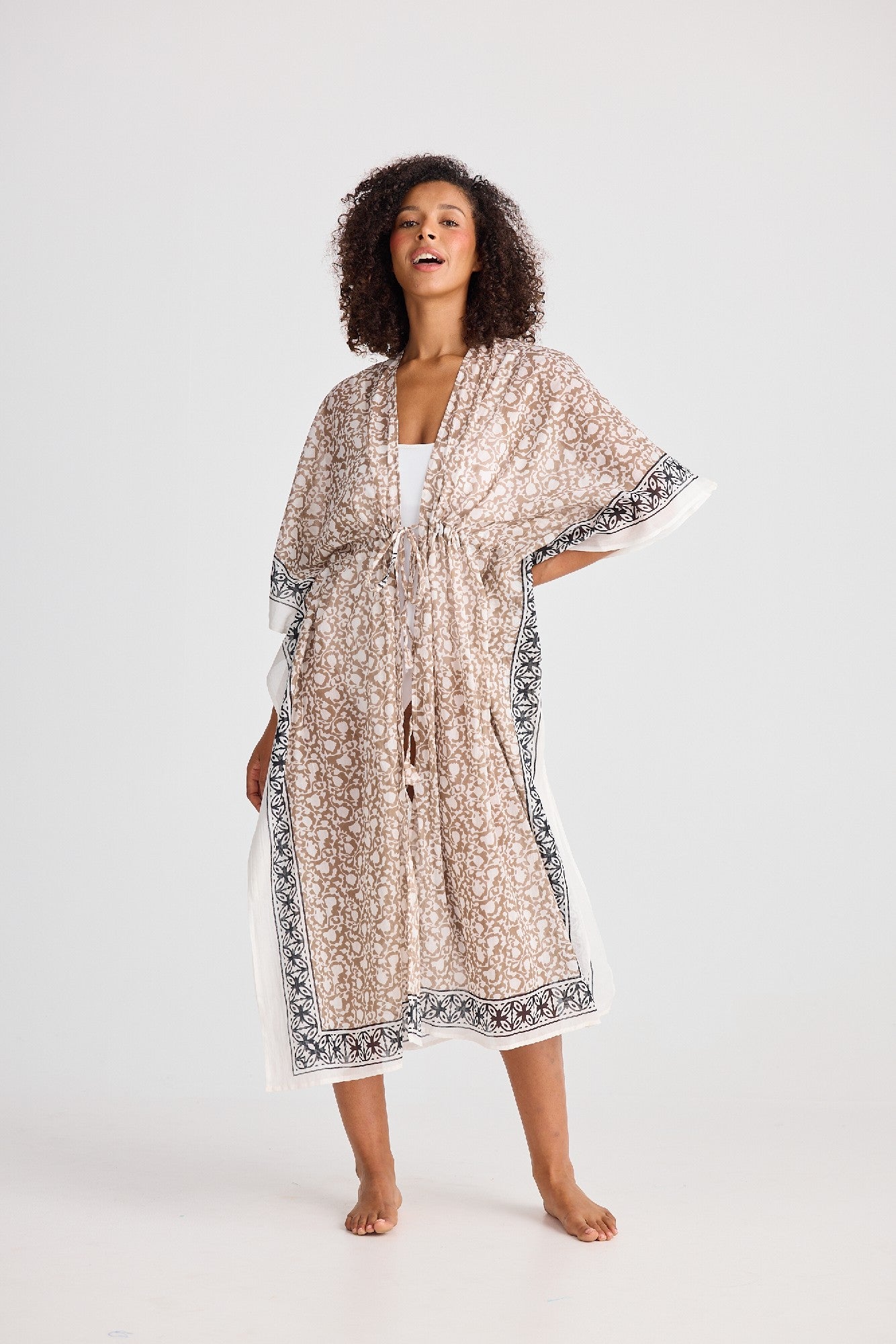 Asta Long Kaftan - Taupe Inca