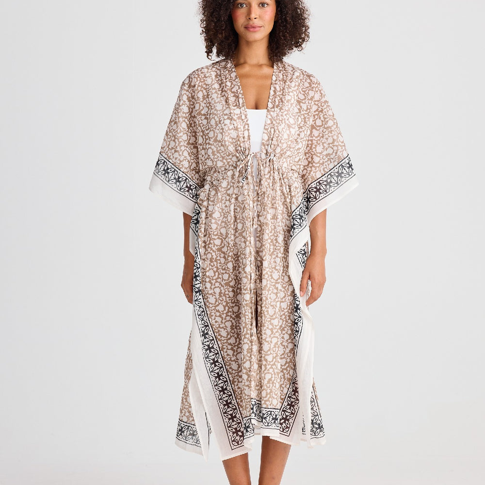 Asta Long Kaftan - Taupe Inca